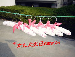 滿50換購 單買3元一個 田園系超嫩寵物小衣架 棉衣架 晾衣架 寵物衣架